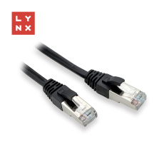 LYNX FTP patch kabel Cat5e PVC, CCA, 3m, černý LYNX FTP patch kabel Cat5e PVC, CCA, 3m, černý