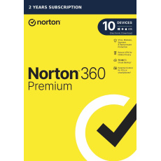 NORTON 360 PREMIUM 75GB +VPN 1 uživatel pro 10 zařízení na 2 roky ESD