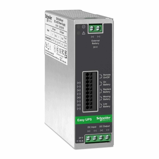 APC EASY UPS Din Rail Mount Switch Power Supply Battery Back Up 24V DC 10 A, 240W