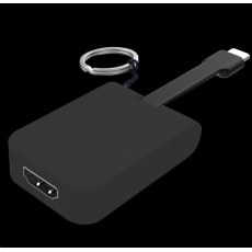 PREMIUMCORD Adaptér USB 3.1 Typ-C male na HDMI female,zasunovací kabel a kroužek na klíče