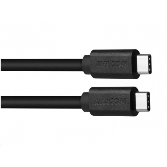 Datový a nabíjecí kabel USB Type-C - USB Type-C, 100cm, černá