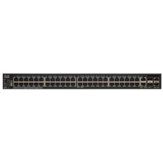 Cisco switch SG550X-48MP-RF, 48x10/100/1000, 2x10GbE SFP+/RJ-45, 2xSFP+, PoE, REFRESH
