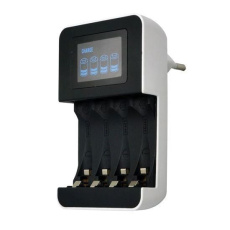 Solight nabíječka s LCD displejem, AC 230V, 450mA, 4 kanály, AA/AAA, řízená mikroprocesorem Solight nabíječka s LCD displejem, AC 230V, 450mA, 4 kanály, AA/AAA, řízená mikroprocesorem