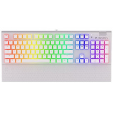 Endorfy herní klávesnice Omnis OWH Pudd.Kailh RD RGB /USB/ red switch / drátová / mechanická / US layout / bílá RGB