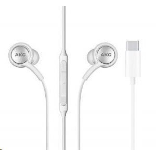 Samsung stereo sluchátka EO-IC100BWE, USB-C, bílá, EU