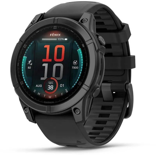 Garmin fenix® E – 47 mm, AMOLED, Slate grey steel / Černý silikonový řemínek, EU Garmin fenix® E – 47 mm, AMOLED, Slate grey steel / Černý silikonový řemínek, EU