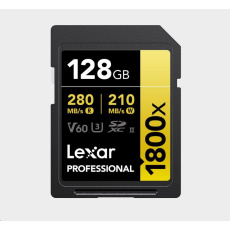 Lexar SDXC Pro 1800x U3 UHS-II R280/W210 (V60) 128GB Lexar SDXC Pro 1800x U3 UHS-II R280/W210 (V60) 128GB
