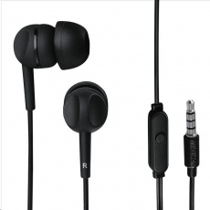 Thomson sluchátka s mikrofonem EAR3005, silikonové špunty, černá Thomson sluchátka s mikrofonem EAR3005, silikonové špunty, černá