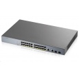 Zyxel GS1350-26HP 26 Port smart managed CCTV PoE switch, long range, 375W, 24x GbE, 2x combo RJ45/SFP