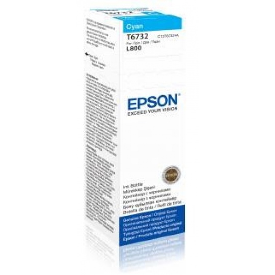 EPSON ink bar T6732 Cyan ink container 70ml pro L800/L1800