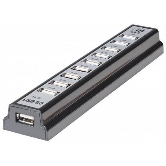 MANHATTAN Hi-Speed USB 2.0 Desktop Hub, 10 portů