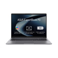 ASUS NTB ExpertBook PM3 (PM3606CKA-PLR516512W), AI 5 330, 16" 2560x1600, 16GB, 512GB, Radeon, W11 Home, Misty Grey