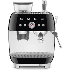 Smeg EGF03BLEU Retro Style pákový kávovar, černý, integrovaný mlýnek, 20 bar, 2,4 l, 1650 W