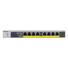 Netgear GS108LP 8-port Gigabit PoE+ Switch, 8x gigabit PoE port, PoE budget 60W, fanless Netgear GS108LP 8-port Gigabit PoE+ Switch, 8x gigabit PoE port, PoE budget 60W, fanless