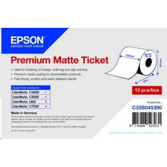 Epson Receipt- / voucher roll (endless), normal paper, 102mm