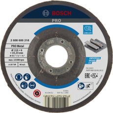 Bosch hrubovací kotouč PRO Metal, 115 × 6 × 22,23 mm, oSa Bosch hrubovací kotouč PRO Metal, 115 × 6 × 22,23 mm, oSa