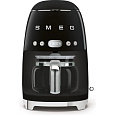 Smeg Retro Style DCF02BLEU překapávač kávy černý, 10 šálků, 1,25 l, automatický start, keep warm
