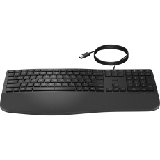 HP 480 Comfort Wired Keyboard - drátová ergonomická klávesnice CZ/SK