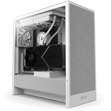 NZXT skříň H5 Flow edition / 2x120 mm fan / USB 3.0 / USB-C 3.1 / průhledná bočnice / mesh panel / bílá NZXT skříň H5 Flow edition / 2x120 mm fan / USB 3.0 / USB-C 3.1 / průhledná bočnice / mesh panel / bílá