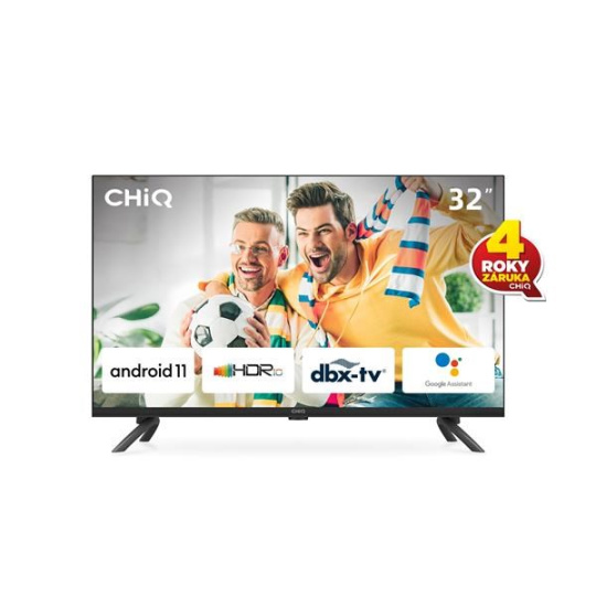 CHiQ L32G7L TV 32", HD, smart, Android 11, dbx-tv, Dolby Audio, Frameless