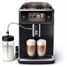 SAECO SM8780/00 Xelsis Deluxe, kávovar, dotykový displej, nádoba na mléko, 2 šálky najednou, 6 programů, černý