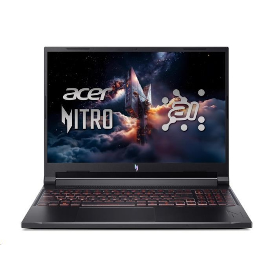 ACER NTB Nitro V 16 AI (ANV16-42-R70Q),R5 AI 240,16"WUXGA,16GB,1TB SSD,RTX 3050,Linux,Black