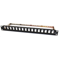 BAZAR - 19" modulární patch panel LEXI-Net 16port, černý - POŠKOZENÝ OBAL BAZAR - 19" modulární patch panel LEXI-Net 16port, černý - POŠKOZENÝ OBAL