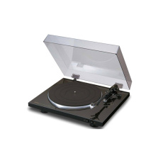 Denon DP-300F automatický analogový gramofon, řemínkový, MM předzesilovač, 33-1/3,45 rpm, černá