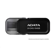 ADATA Flash Disk 32GB USB 2.0 Dash Drive UV240, Black