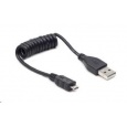 GEMBIRD Kabel USB 2.0 A-Micro B propojovací 0,60m (černý, kroucený)