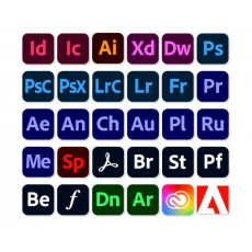 Adobe Creative Cloud for teams All Apps MP ENG COM NEW 1 User, 12 Months, Level 4, 100+ Lic
