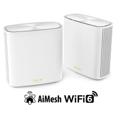 ASUS ZenWiFi XD6S 2-pack Wireless AX5400 Mesh WiFi 6 System + myš ROG GLADIUS II WIRELESS ASUS ZenWiFi XD6S 2-pack Wireless AX5400 Mesh WiFi 6 System + myš ROG GLADIUS II WIRELESS
