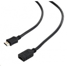 GEMBIRD Kabel prodlužovací HDMI - HDMI 1,8m (zlacené konektory, stíněný)