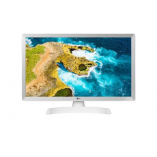 LG MT TV LCD 23,6"  24TQ510S - 1366x768, HDMI, USB, DVB-T2/C/S2, repro, SMART, bílá barva