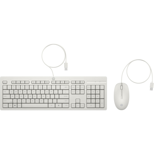 HP 225 Wired Mouse and Keyboard Combo - Česká-Slovenská White