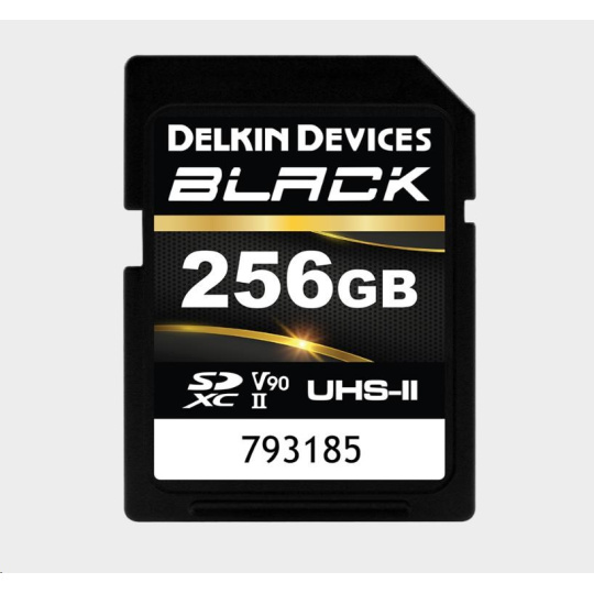 Delkin SDXC BLACK Rugged UHS-II R300/W250 (V90) 256GB (new) Delkin SDXC BLACK Rugged UHS-II R300/W250 (V90) 256GB (new)