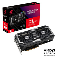 ASUS VGA AMD Radeon ROG STRIX RX 7600 8G OC GAMING, AMD RX 7600, 3xDP, 1xHDMI ASUS VGA AMD Radeon ROG STRIX RX 7600 8G OC GAMING, AMD RX 7600, 3xDP, 1xHDMI
