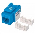 Intellinet Cat6 Keystone Jack, UTP, Blue, Punch-down