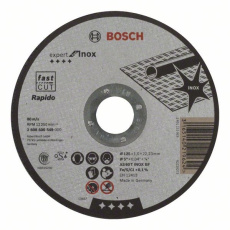 BOSCH dělicí kotouč rovný Expert for Inox - Rapido, AS 60 T INOX BF, 125 mm, 1,0 mm BOSCH dělicí kotouč rovný Expert for Inox - Rapido, AS 60 T INOX BF, 125 mm, 1,0 mm