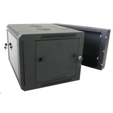 XtendLan 19" dvoudílný nástěnný rozvaděč 22U 600x550, nosnost 60 kg, skleněné dveře, svařovaný,černý XtendLan 19" dvoudílný nástěnný rozvaděč 22U 600x550, nosnost 60 kg, skleněné dveře, svařovaný,černý
