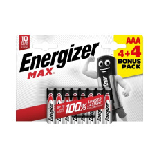 Energizer LR03/8 Max AAA 4+4 zdarma Energizer LR03/8 Max AAA 4+4 zdarma