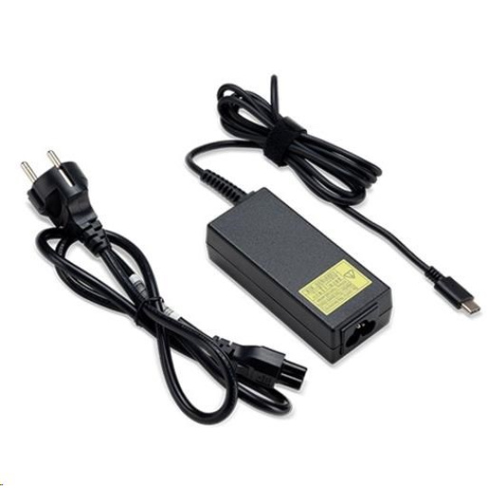 ACER Adaptér power Adaptor Acer 100W USB TYPE-C ADAPTER, BLACK, EU POWER CORD - pro zařízení s AC adapterem Type-C ACER Adaptér power Adaptor Acer 100W USB TYPE-C ADAPTER, BLACK, EU POWER CORD - pro zařízení s AC adapterem Type-C