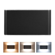 Solight LED venkovní nástěnné osvětlení Modena, 12W, 800lm, 3CCT, černá Solight LED venkovní nástěnné osvětlení Modena, 12W, 800lm, 3CCT, černá