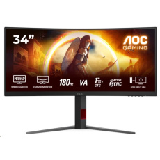 AOC MT 34" CU34G4 - 3440x1440,VA,180Hz,2xHDMI,DP,Pivot AOC MT 34" CU34G4 - 3440x1440,VA,180Hz,2xHDMI,DP,Pivot