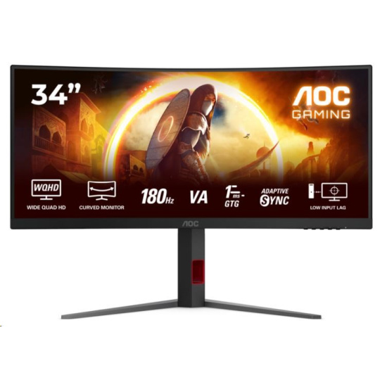 AOC MT 34" CU34G4 - 3440x1440,VA,180Hz,2xHDMI,DP,Pivot