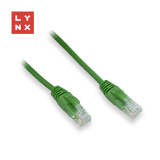 LYNX UTP patch kabel Cat5e, PVC, CCA, 2m, zelený LYNX UTP patch kabel Cat5e, PVC, CCA, 2m, zelený